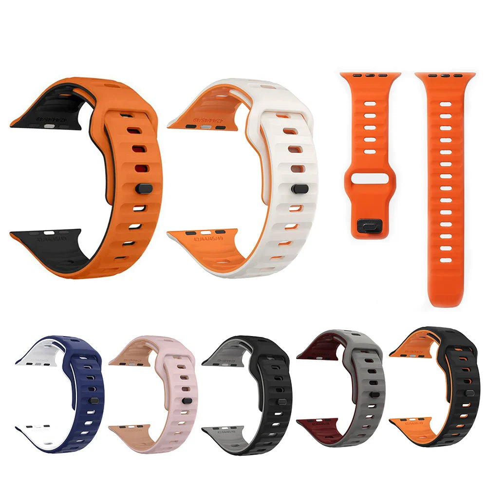 Soft Silicone Strap for Apple Watch Ultra3 Band 49mm 44mm 45mm 46mm 42mm Series 11/10/9/8/7/6/5/4/SE