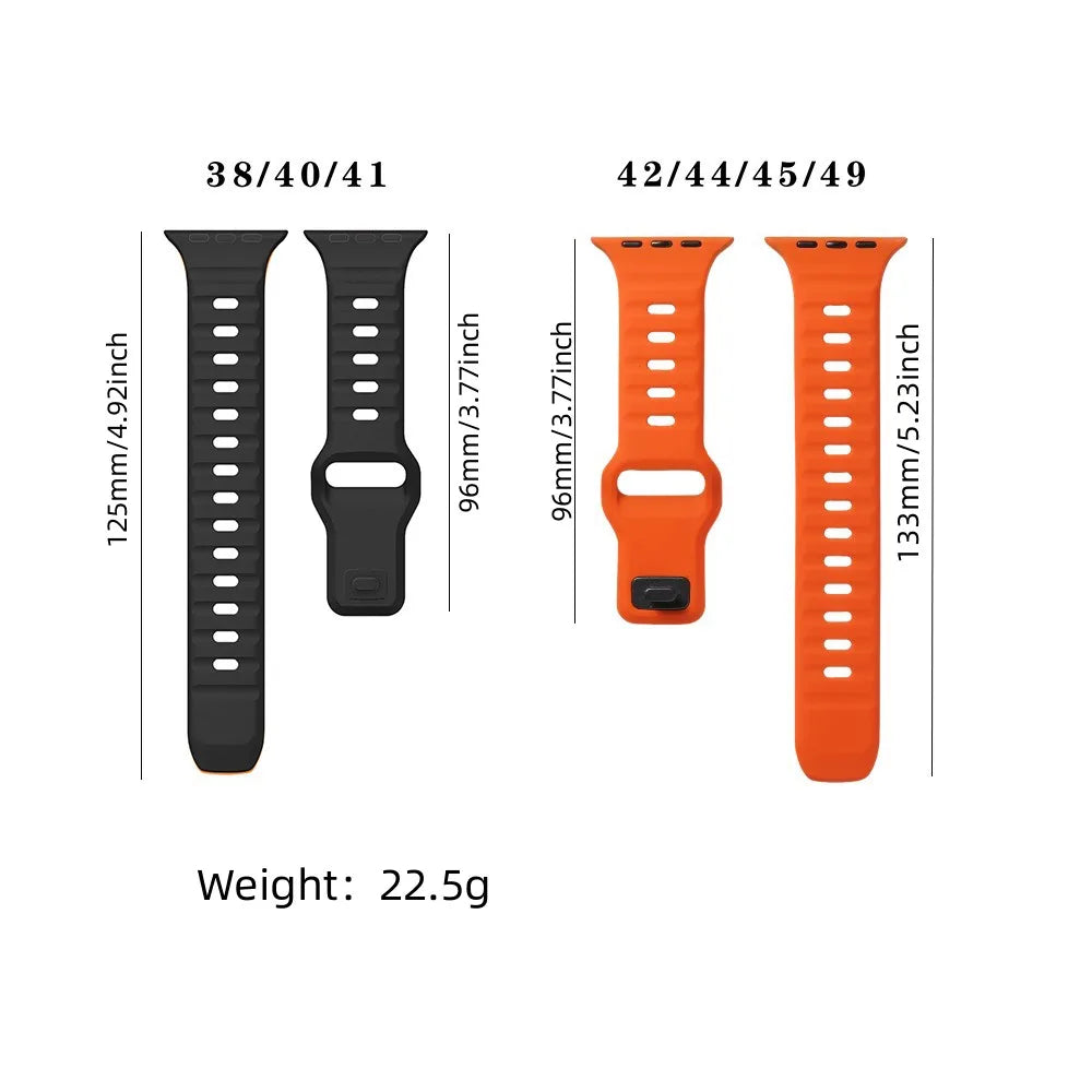 Soft Silicone Strap for Apple Watch Ultra3 Band 49mm 44mm 45mm 46mm 42mm Series 11/10/9/8/7/6/5/4/SE
