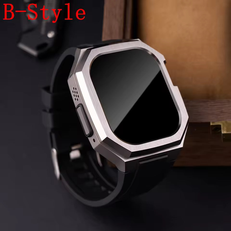 Sports Soft Silicone Strap+Case for Apple Watch Ultra 1/2/3 Band 49mm