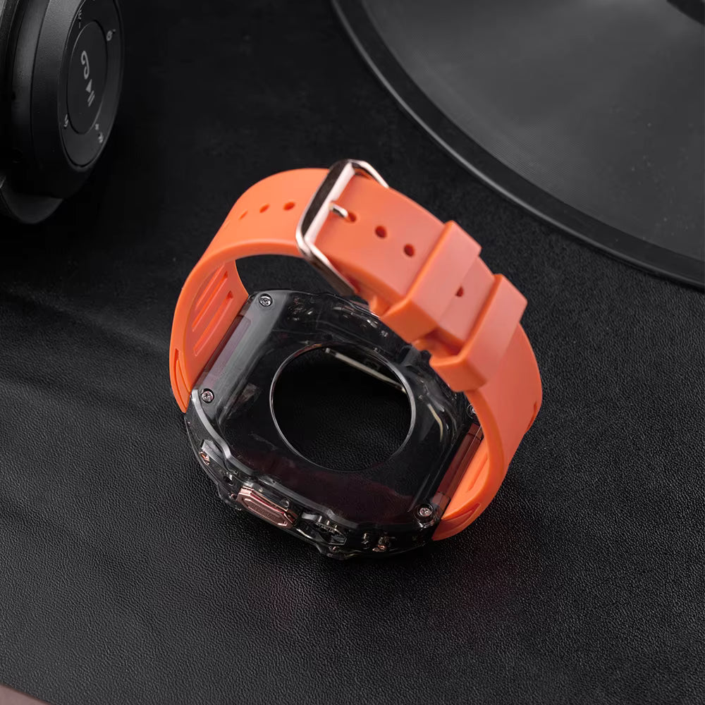 Sports Soft Silicone Strap+Case for Apple Watch Ultra 1/2/3 Band 49mm
