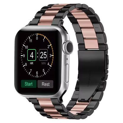 Sports Stainless Steel Strap for Apple Watch Band iWatch Series Ultra3/2/11/10/9/8/7/6/5/4/SE