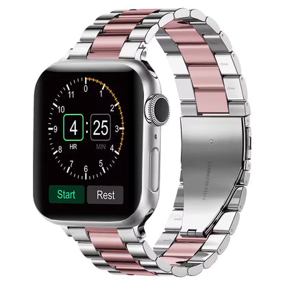 Sports Stainless Steel Strap for Apple Watch Band iWatch Series Ultra3/2/11/10/9/8/7/6/5/4/SE