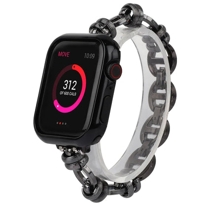 Women's Stainless Steel Chain Bracelet for Apple Watch Band iWatch Series Ultra2/10/9/8/7/6/5/4/3/SE