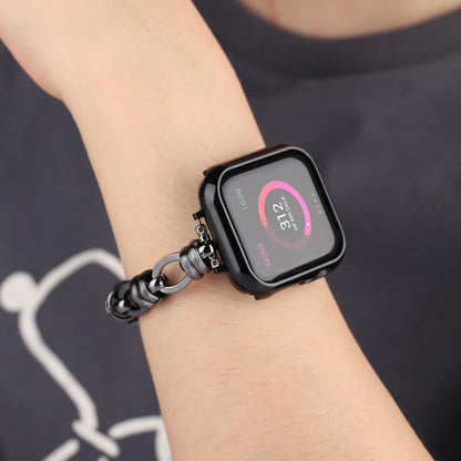 Women's Stainless Steel Chain Bracelet for Apple Watch Band iWatch Series Ultra2/10/9/8/7/6/5/4/3/SE