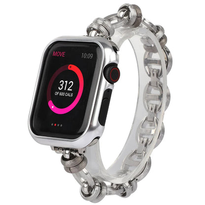 Women's Stainless Steel Chain Bracelet for Apple Watch Band iWatch Series Ultra2/10/9/8/7/6/5/4/3/SE