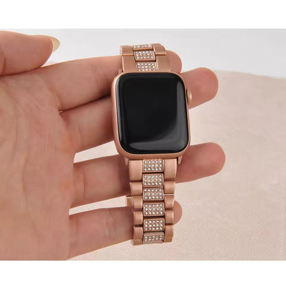 Stainless Steel Diamond Bracelet for Apple Watch Band iWatch Series Ultra/3/2/11/10/9/8/7/6/5/4/SE