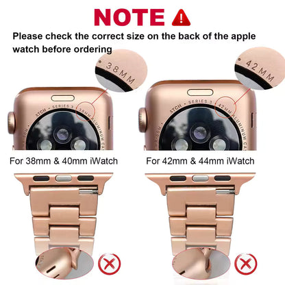 Stainless Steel Diamond Bracelet for Apple Watch Band iWatch Series Ultra/3/2/11/10/9/8/7/6/5/4/SE