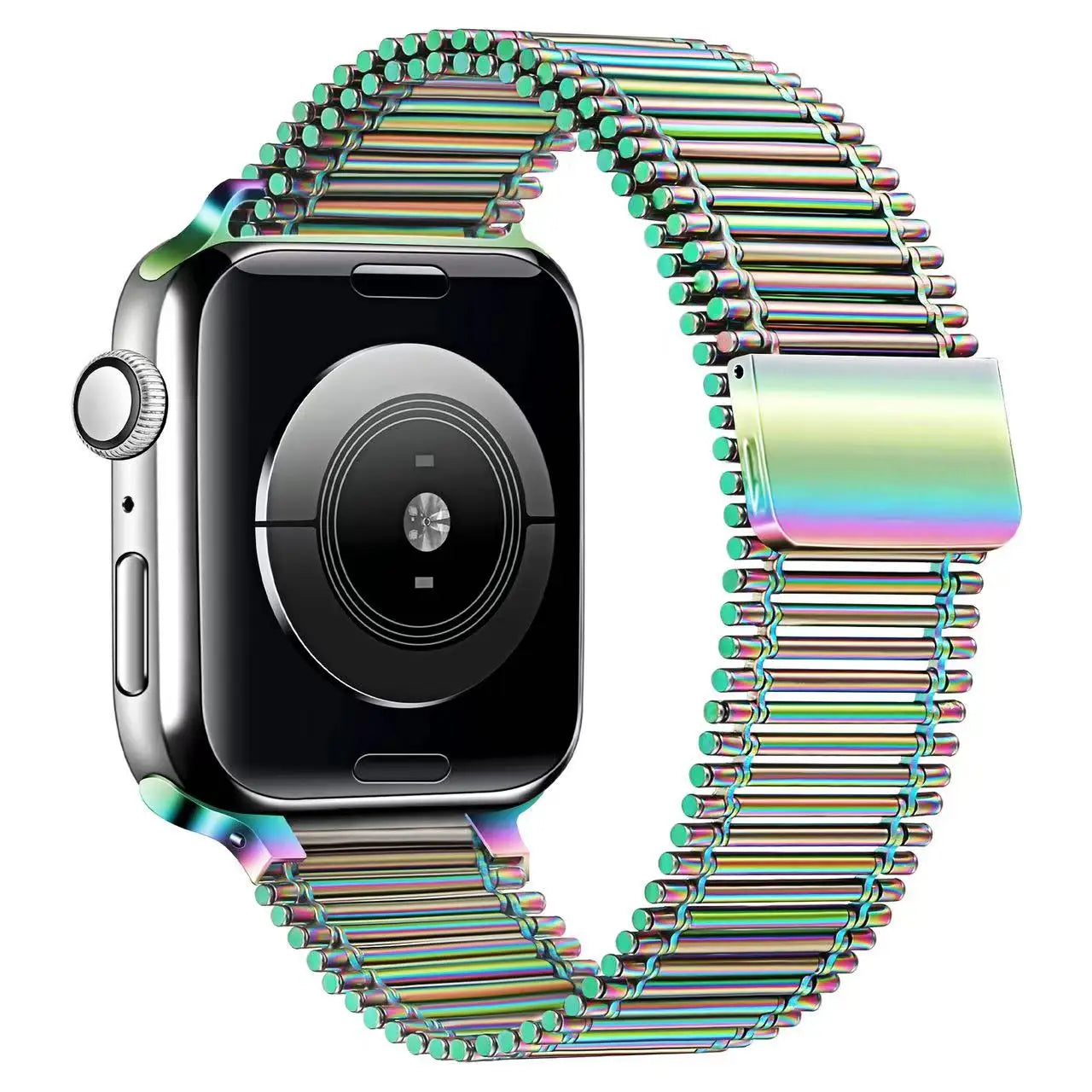 Stainless Steel Magnetic Loop Link Bracelet for Apple Watch Band Ultra/10/9/8/7/6/5/4/SE