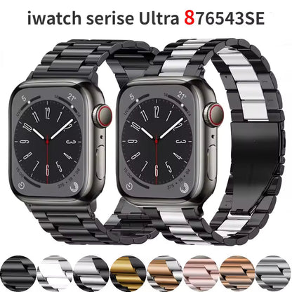 Stainless Steel Metal Bracelet for Apple Watch Band iWatch Series Ultra/10/9/8/7/6/5/4/SE