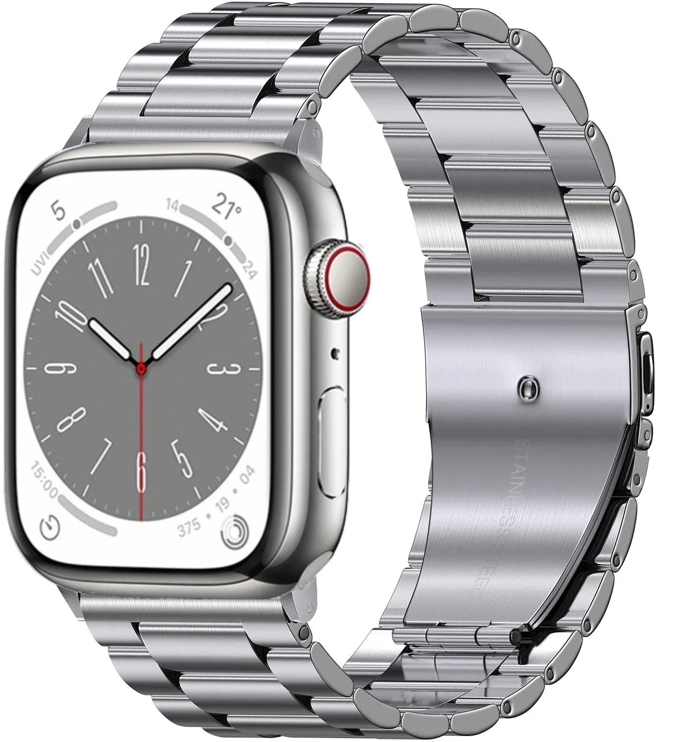 Stainless Steel Metal Bracelet for Apple Watch Band iWatch Series Ultra/10/9/8/7/6/5/4/SE
