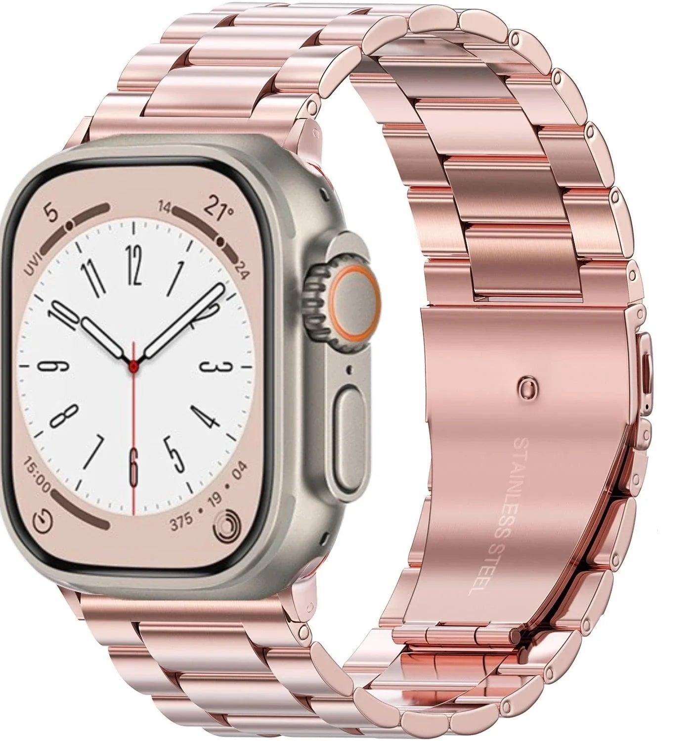 Stainless Steel Metal Bracelet for Apple Watch Band iWatch Series Ultra/10/9/8/7/6/5/4/SE