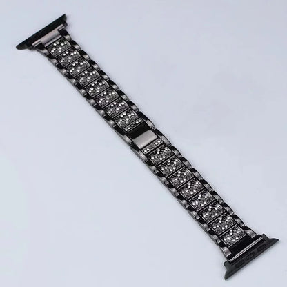 Stainless Steel Metal Diamond Bracelet for Apple Watch Band Ultra3/2/11/10/9/8/7/6/5/4