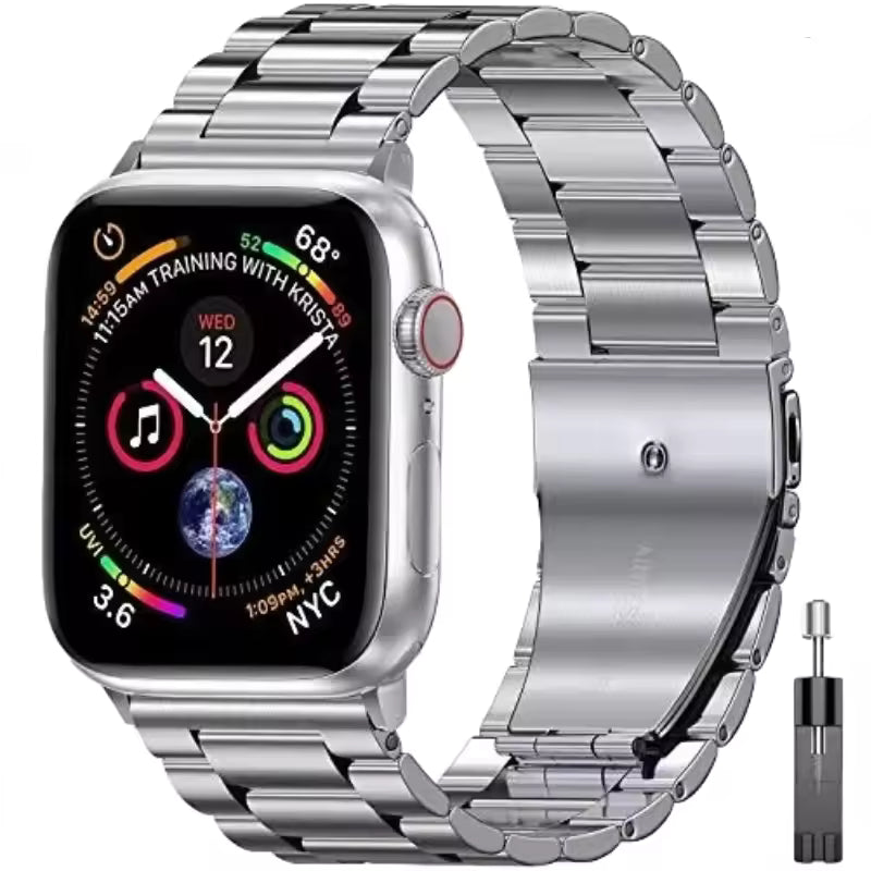 Stainless Steel Strap for Apple Watch Ultra Band 49mm 46mm 45mm 41mm 44mm 42mm 40mm Series 10/9/8/7/6/5/4/3/SE