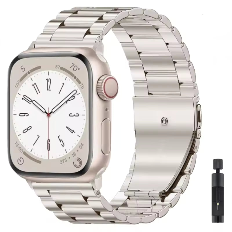 Stainless Steel Strap for Apple Watch Ultra Band 49mm 46mm 45mm 41mm 44mm 42mm 40mm Series 10/9/8/7/6/5/4/3/SE