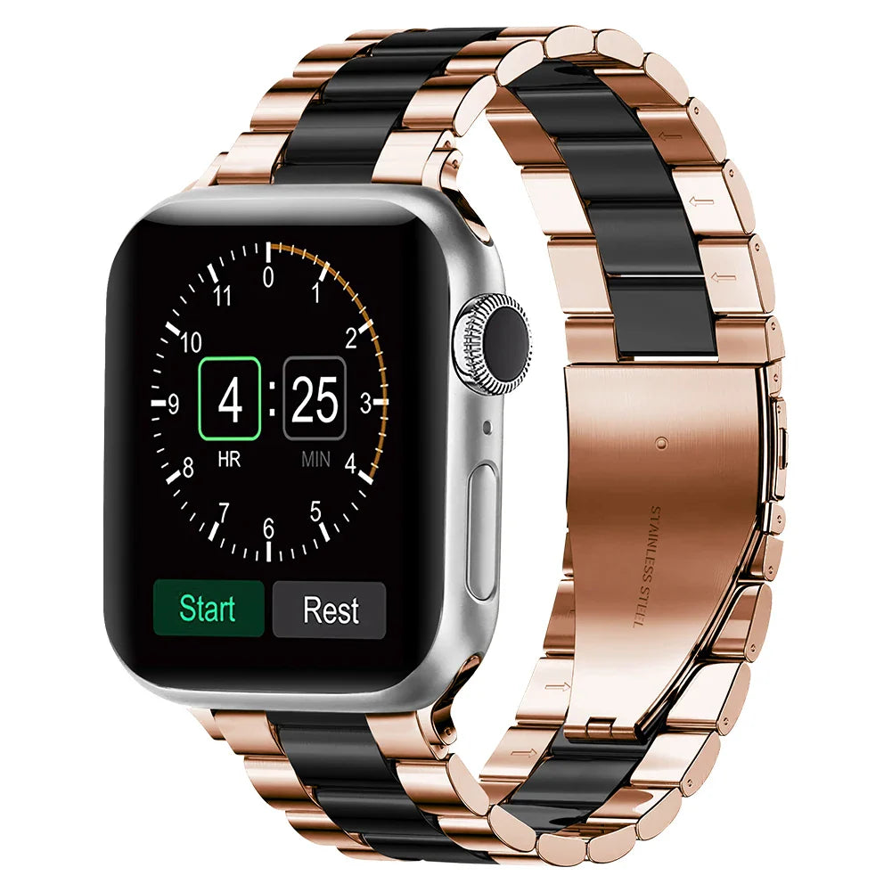 Stainless Steel Strap for Apple Watch Ultra Band 49mm 46mm 45mm 44mm 42mm 41mm 40mm Series 10/9/8/7/6/5/4/SE