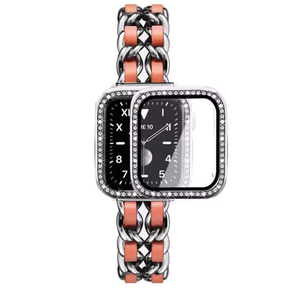 Stainless Steel Strap+Case for Apple Watch Band 45mm 41mm 44mm 40mm 42mm Series 8/7/6/5/4/3/SE