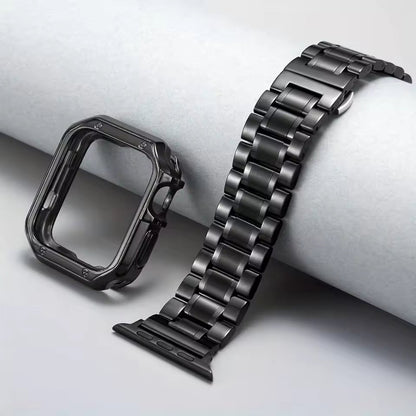 Stainless Steel Strap+Case for Apple Watch Ultra3 Band 49mm 46mm 44mm 45mm 42mm Series 11/10/9/8/7/6