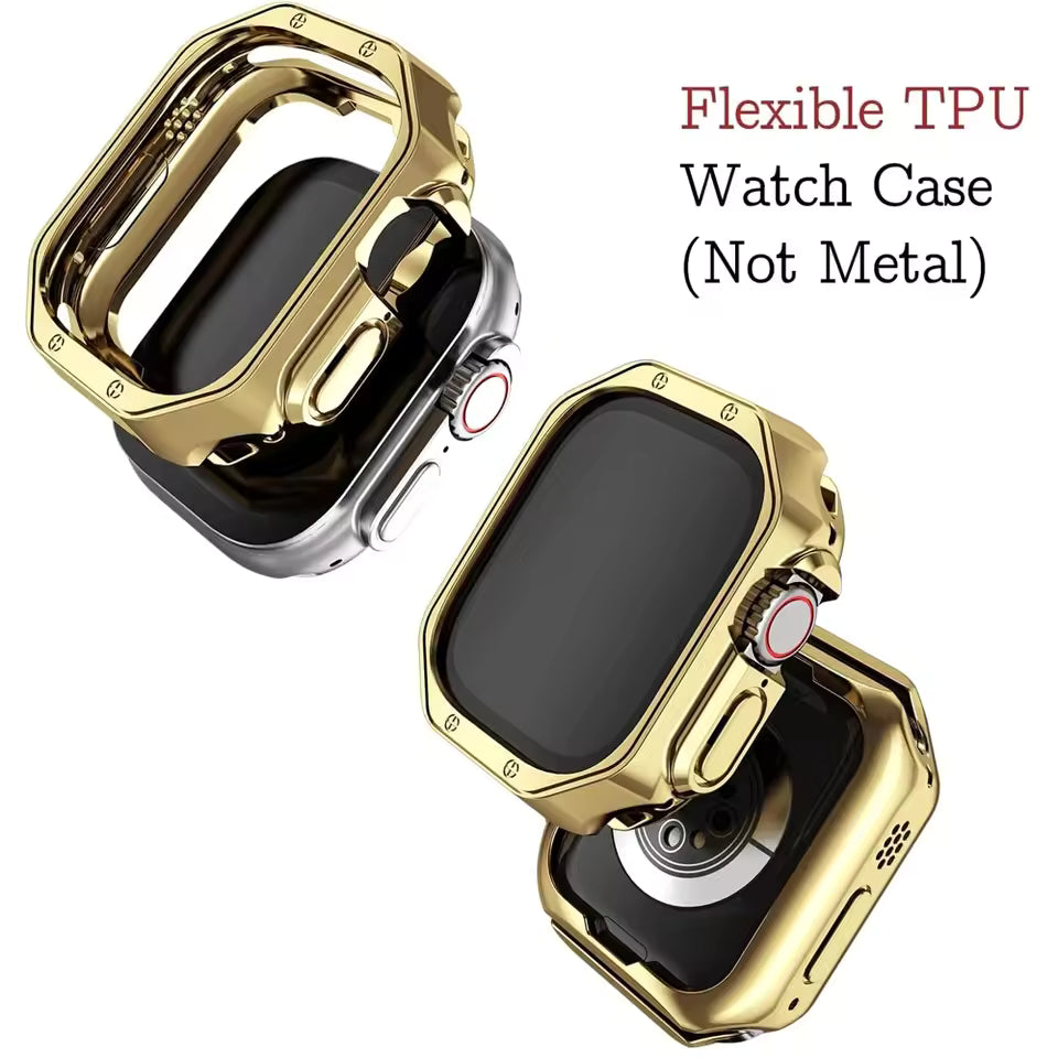 Stainless Steel Strap+Case for Apple Watch Ultra3 Band 49mm 46mm 44mm 45mm 42mm Series 11/10/9/8/7/6