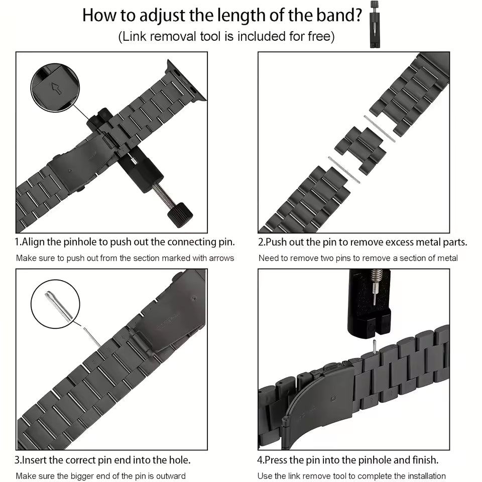 Stainless Steel Strap+Case for Apple Watch Ultra3 Band 49mm 46mm 44mm 45mm 42mm Series 11/10/9/8/7/6