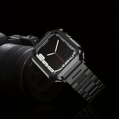 Stainless Steel Strap+Case for Apple Watch Ultra3 Band 49mm 46mm 44mm 45mm 42mm Series 11/10/9/8/7/6