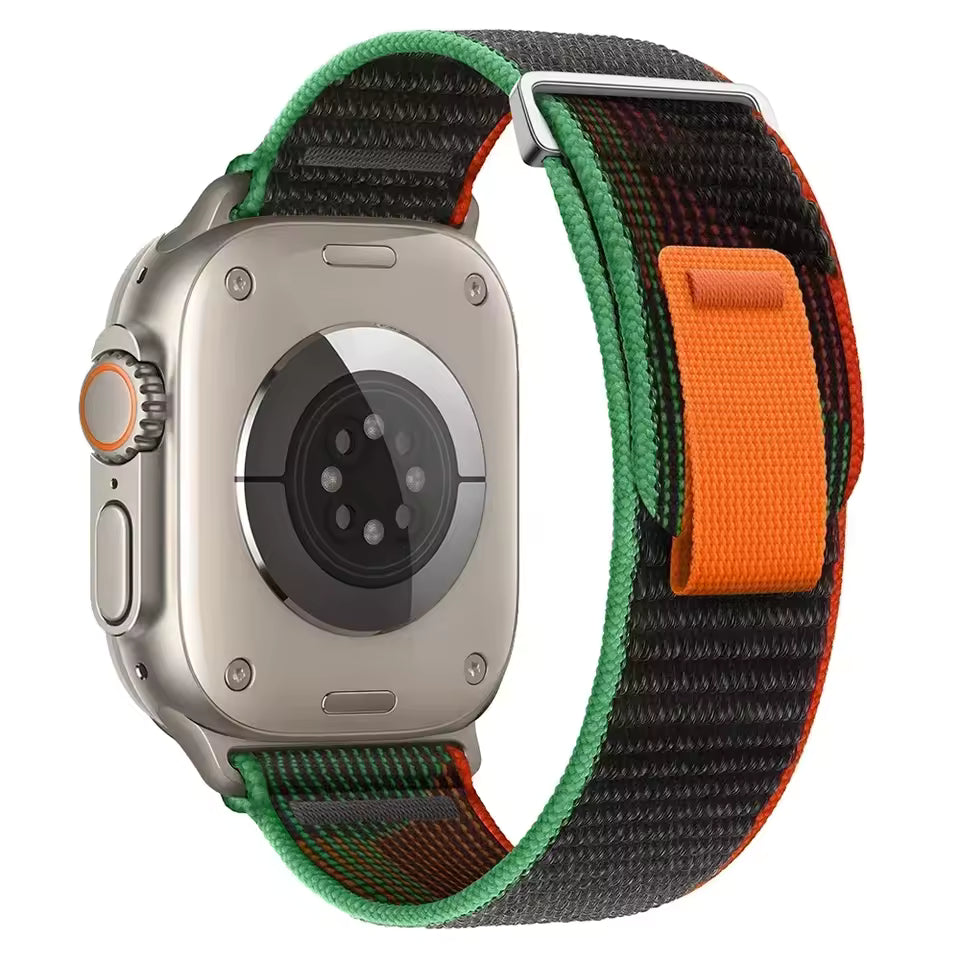 Trail Loop Nylon Strap for Apple Watch Ultra2 Band 49mm 46mm 45mm 41mm 44mm 40mm 42mm Series 10/9/8/7/6/5/4/SE
