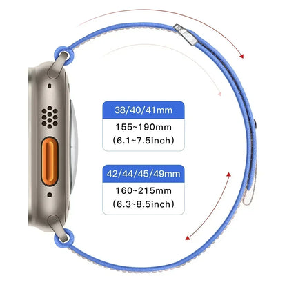 Trail Loop Nylon Strap for Apple Watch Ultra2 Band 49mm 46mm 45mm 41mm 44mm 40mm 42mm Series 10/9/8/7/6/5/4/SE