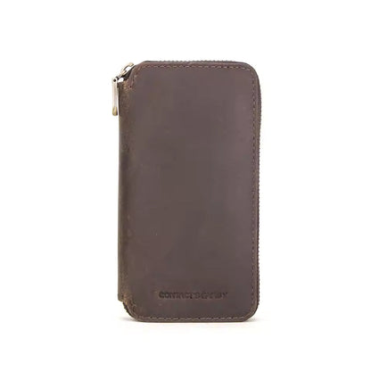 Vintage Genuine Leather 2-Slot Watch Case - Premium Portable Watch Pouch for Gift