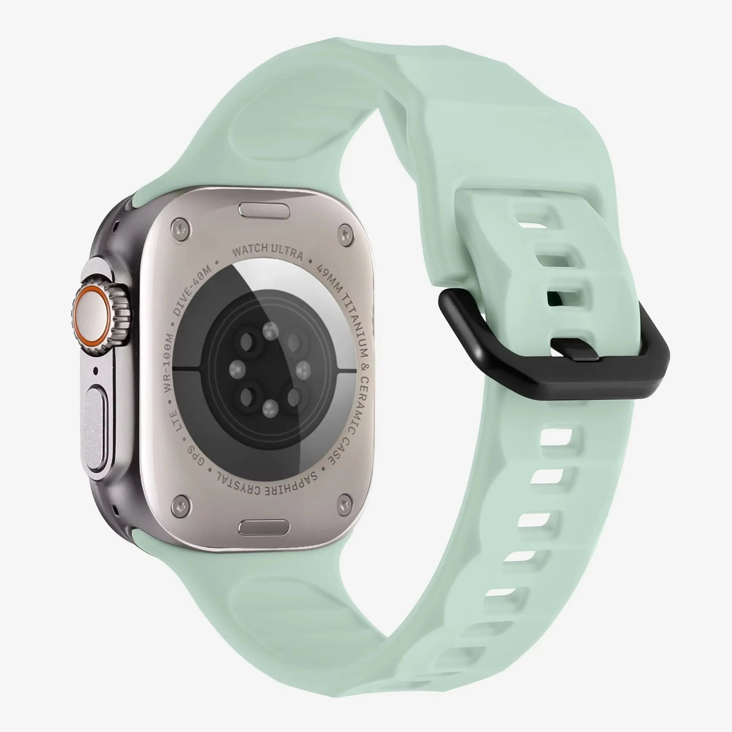 Wave Style Silicone Strap for Apple Watch Band iWatch Series 11/10/Ultra3/2/9/8/7/6/5/4/SE