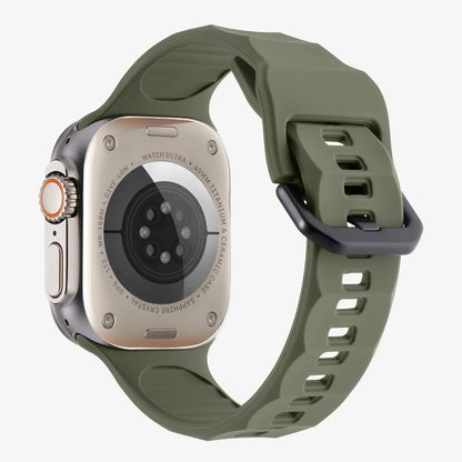 Wave Style Silicone Strap for Apple Watch Band iWatch Series 11/10/Ultra3/2/9/8/7/6/5/4/SE