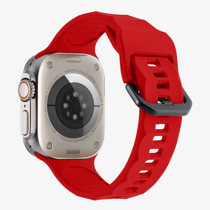 Wave Style Silicone Strap for Apple Watch Band iWatch Series 11/10/Ultra3/2/9/8/7/6/5/4/SE