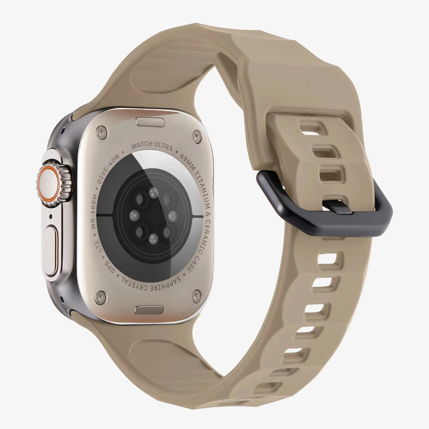 Wave Style Silicone Strap for Apple Watch Band iWatch Series 11/10/Ultra3/2/9/8/7/6/5/4/SE