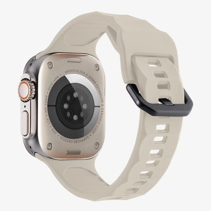 Wave Style Silicone Strap for Apple Watch Band iWatch Series 11/10/Ultra3/2/9/8/7/6/5/4/SE
