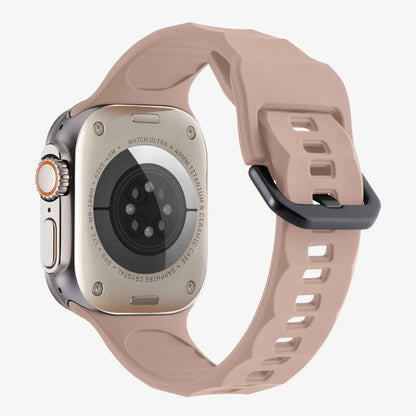 Wave Style Silicone Strap for Apple Watch Band iWatch Series 11/10/Ultra3/2/9/8/7/6/5/4/SE