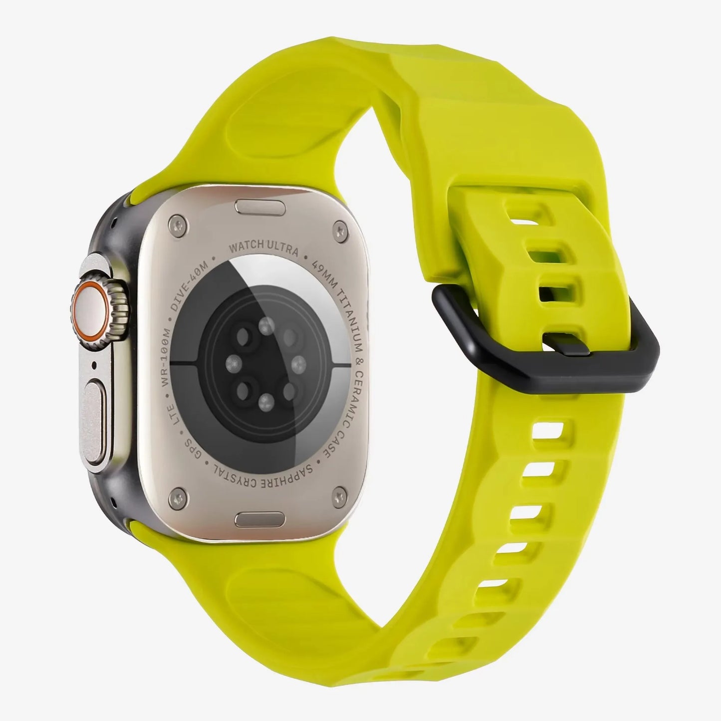 Wave Style Silicone Strap for Apple Watch Band iWatch Series 11/10/Ultra3/2/9/8/7/6/5/4/SE