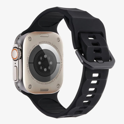 Wave Style Silicone Strap for Apple Watch Band iWatch Series 11/10/Ultra3/2/9/8/7/6/5/4/SE