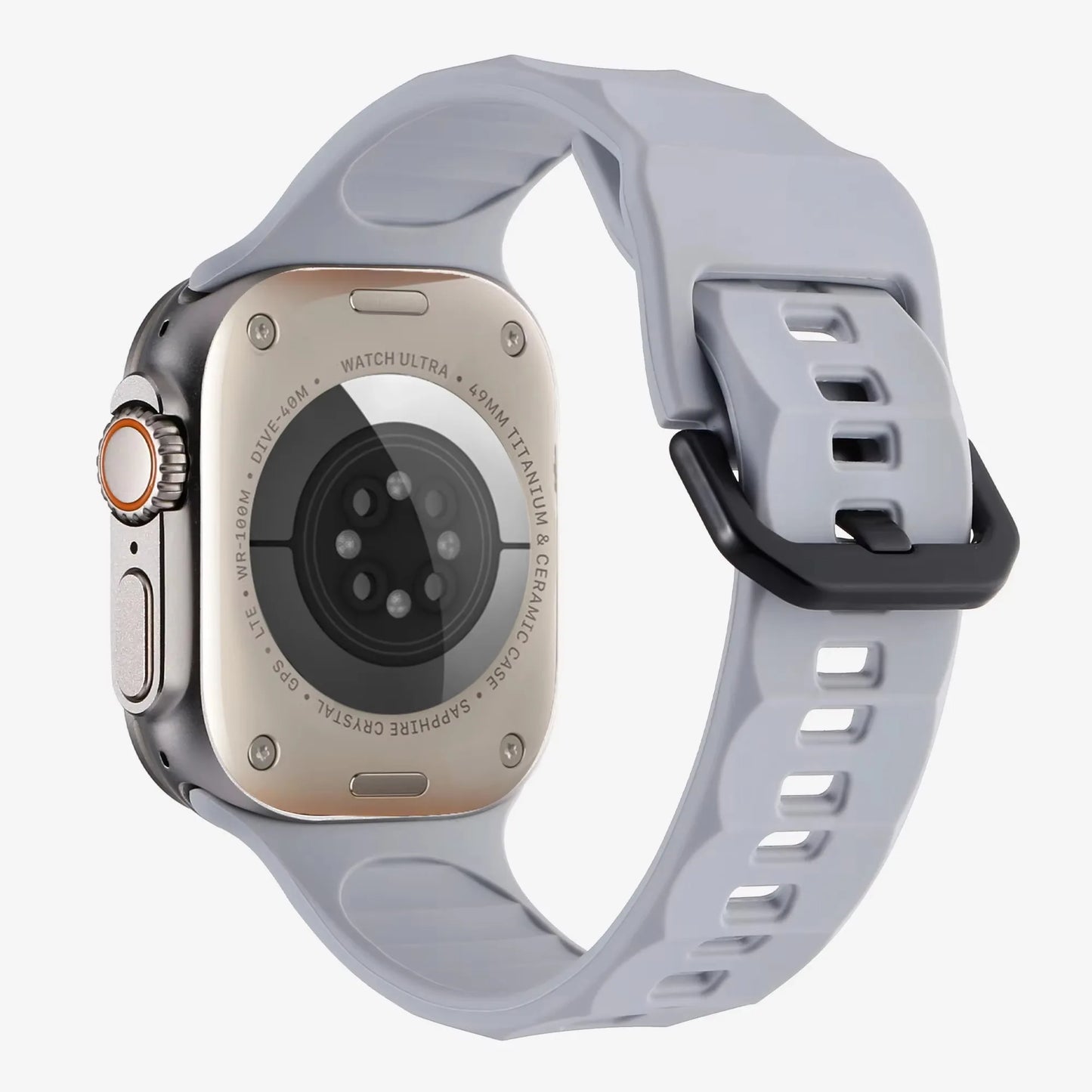 Wave Style Silicone Strap for Apple Watch Band iWatch Series 11/10/Ultra3/2/9/8/7/6/5/4/SE
