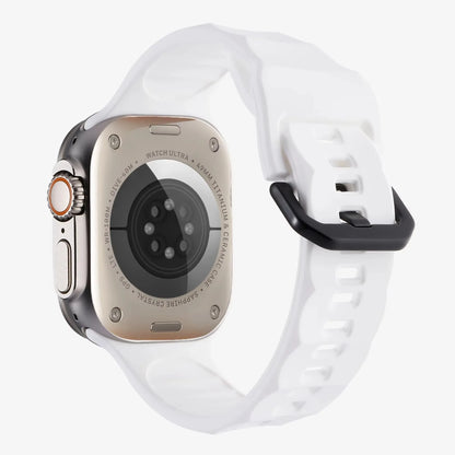 Wave Style Silicone Strap for Apple Watch Band iWatch Series 11/10/Ultra3/2/9/8/7/6/5/4/SE