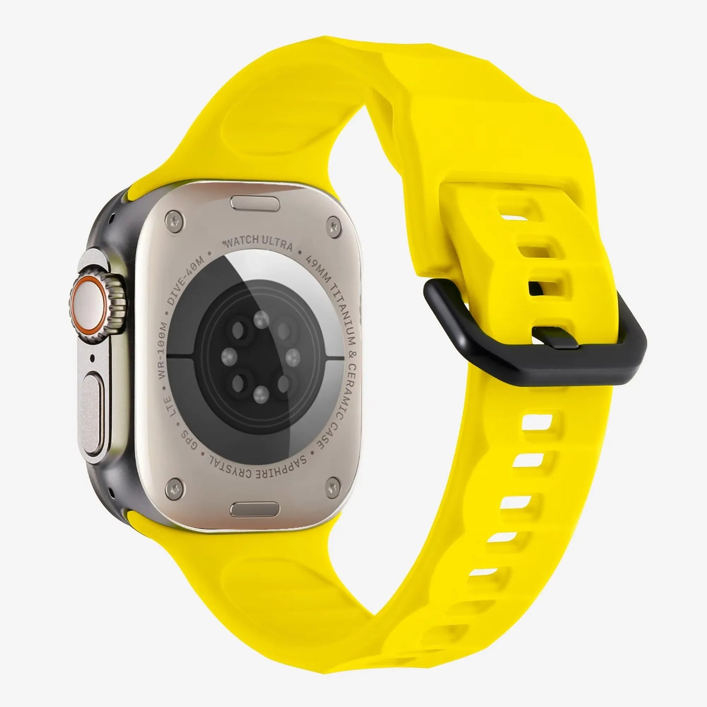 Wave Style Silicone Strap for Apple Watch Band iWatch Series 11/10/Ultra3/2/9/8/7/6/5/4/SE