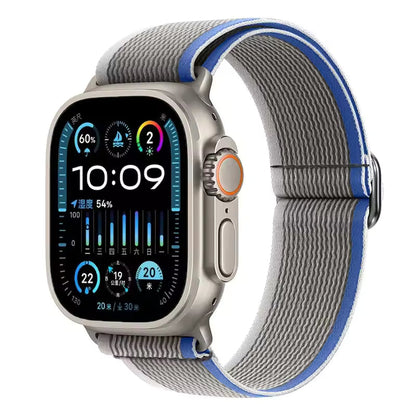 Wild Diameter Nylon Elastic Bracelet for Apple Watch Band iWatch Series Ultra3/2/11/10/9/8/7/6/5/SE