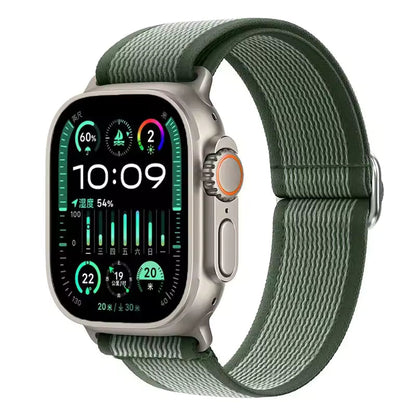 Wild Diameter Nylon Elastic Bracelet for Apple Watch Band iWatch Series Ultra3/2/11/10/9/8/7/6/5/SE