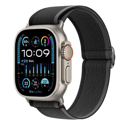 Wild Diameter Nylon Elastic Bracelet for Apple Watch Band iWatch Series Ultra3/2/11/10/9/8/7/6/5/SE