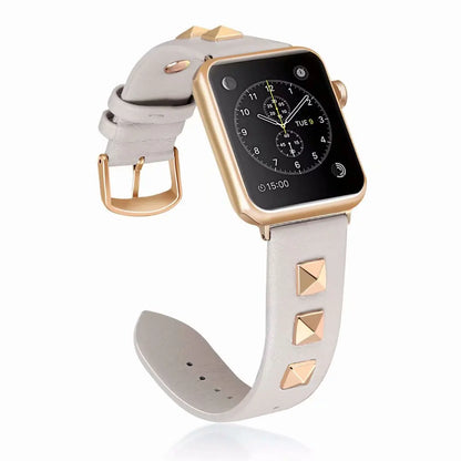 Women High-end Leather Bracelet for Apple Watch Band iWatch Series Ultra2/10/9/8/7/6/5/4/SE