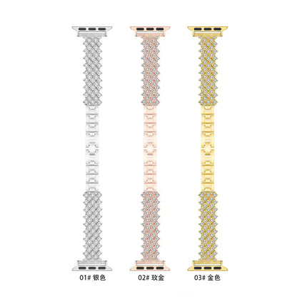 Women's Diamond Replacement Bracelet for Apple Watch Band iWatch Series Ultra2/10/9/8/7/6/5/4/SE