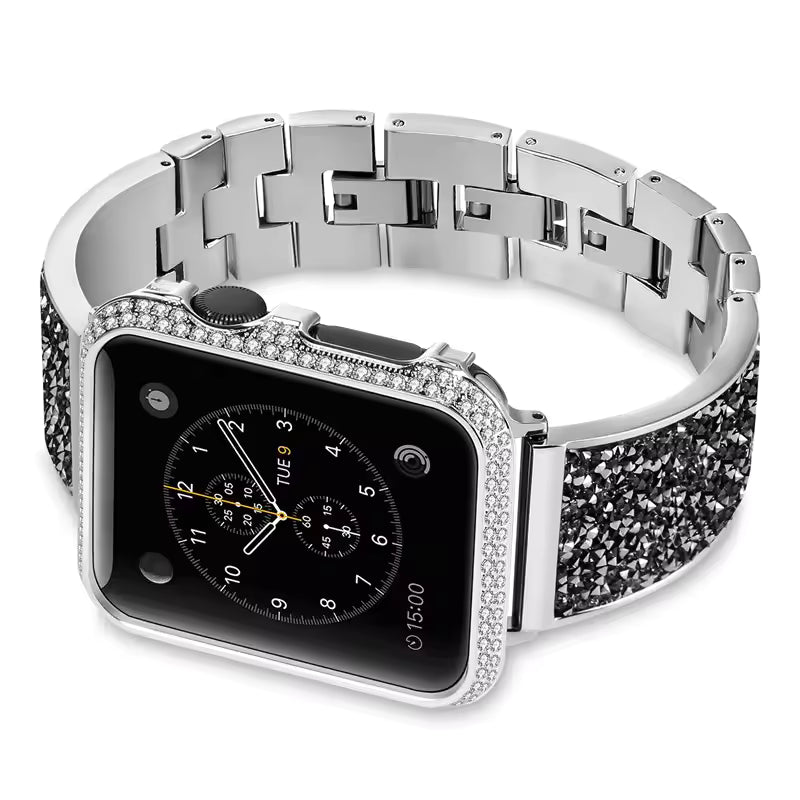 Women's Diamond Stainless Steel Bracelet for Apple Watch Band iWatch Series Ultra/10/9/8/7 49mm 46mm 45mm 41mm   iWatch 6 5 4 SE