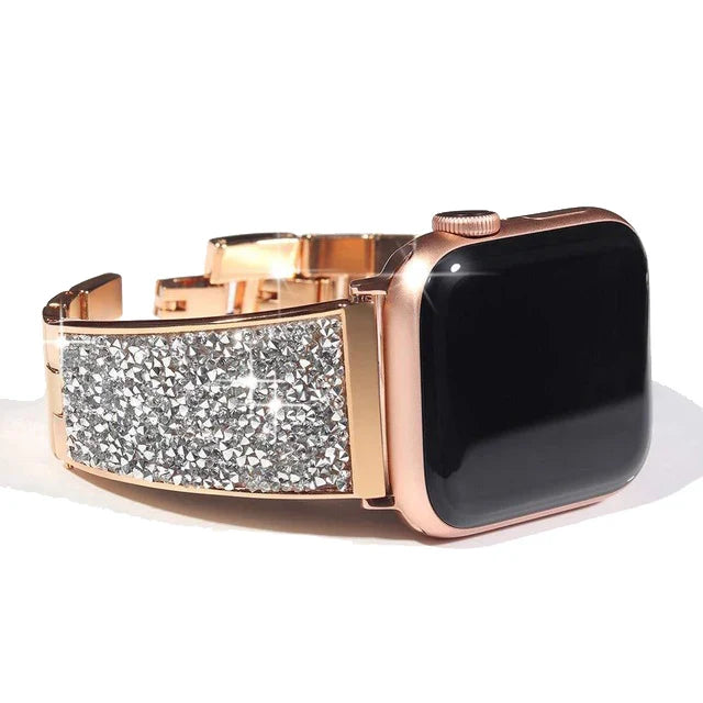 Women's Diamond Stainless Steel Bracelet for Apple Watch Band iWatch Series Ultra/10/9/8/7 49mm 46mm 45mm 41mm   iWatch 6 5 4 SE