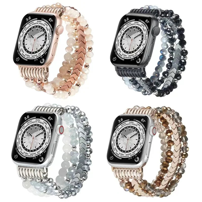Women's Jewelry+Alloy Bracelet for Apple Watch Band 9/8/7/Ultra/6/5/4/3/SE