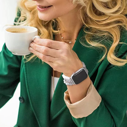 Women's Jewelry+Alloy Bracelet for Apple Watch Band 9/8/7/Ultra/6/5/4/3/SE