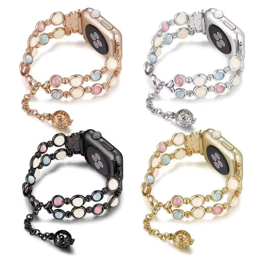 Women's Luminous Stone Bracelet for Apple Watch Band iWatch Series Ultra/2/9/8/7/6/5/4/10