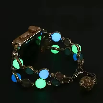 Women's Luminous Stone Bracelet for Apple Watch Band iWatch Series Ultra/2/9/8/7/6/5/4/10