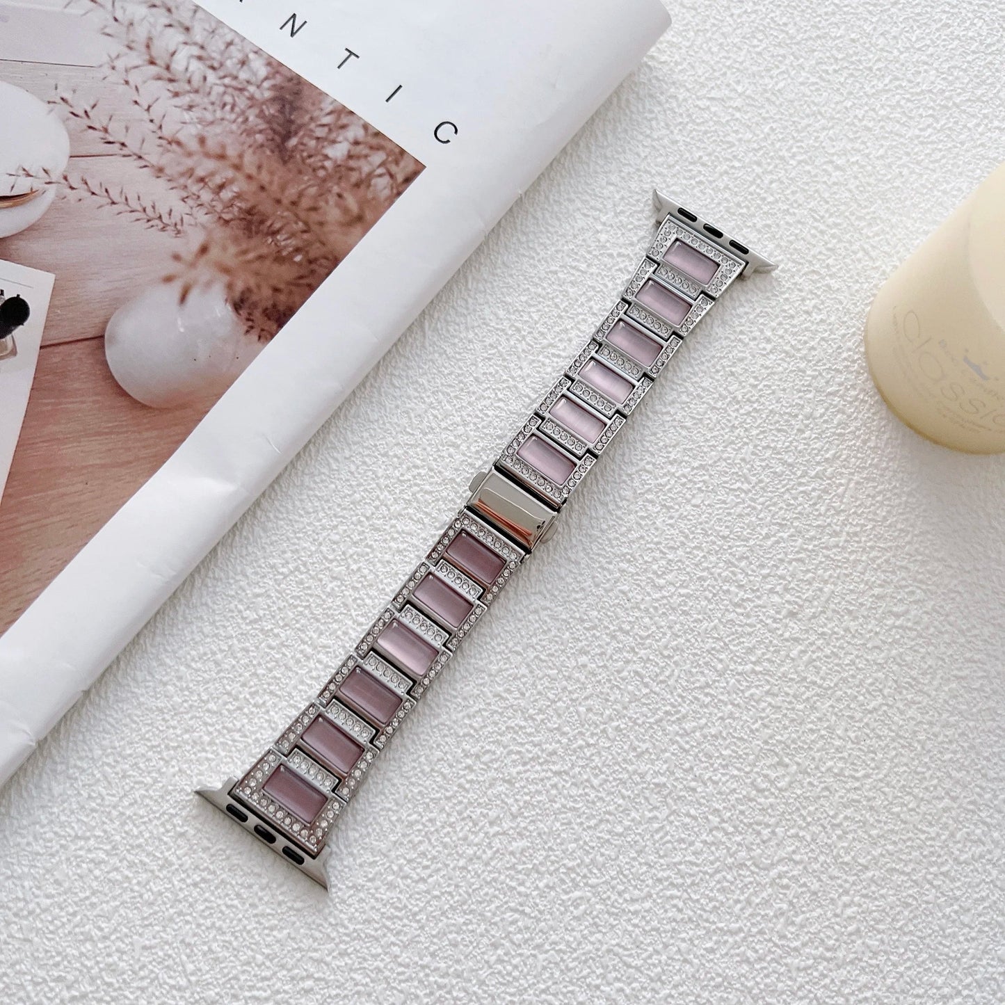 Women's Metal Diamond Bracelet for Apple Watch Band iWatch Series Ultra/8/7/6/5/4/3/SE